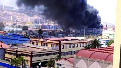 Photo of Incendie à l’entrée du Port d’Alger, aucune perte