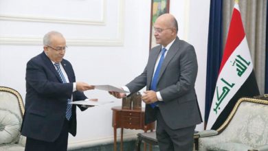Photo of Lamamra reçu par le président du Parlement irakien