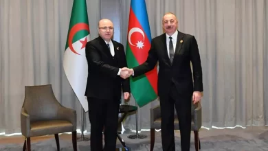 Photo of Le Président de la République d’Azerbaïdjan reçoit le Premier ministre  Aïmene Benabderrahmane