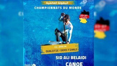 Photo of Championnats du monde 2023 (canoë 200m): Sid Ali Belaïdi en demi-finale