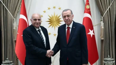 Photo of M. Attaf reçu par le Président turc