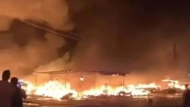 Photo of Un incendie au marché «Chahid Mohamed Guessab» de Blida cause la destruction de 200 étals