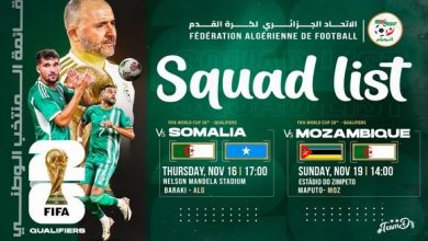 Photo of Mondial 2026 (Qualifications) Algérie: Belmadi retient 23 joueurs pour la Somalie et le Mozambique