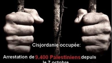 Photo of Cisjordanie occupée: 9.400 Palestiniens arrêtés depuis le 7 octobre 2023