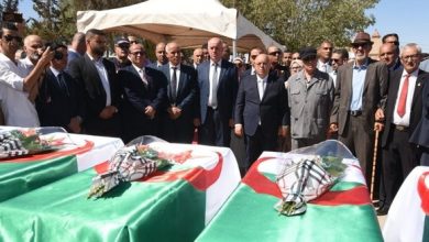 Photo of Tlemcen: Rebiga préside la cérémonie de ré-inhumation des ossements de 17 martyrs