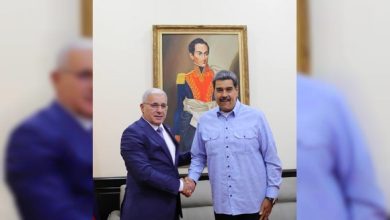 Photo of Boughali reçu à Caracas par le président de la République bolivarienne du Venezuela